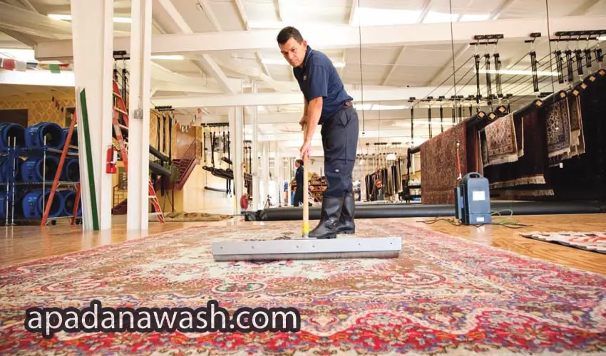 Constant washing of the carpet